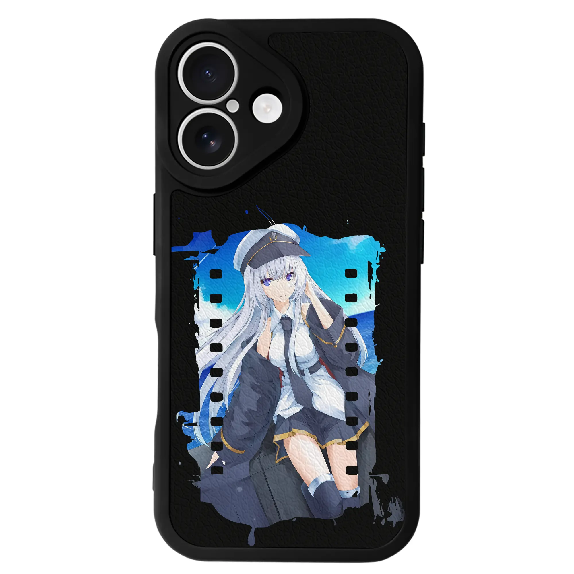 アズールレーン グッズ,エンタープライズ - IPhone 16シリーズ対応 ・ シリコンスマホケース ・ レザー調 ・ 高精度フィット ・ 耐衝撃 ・ ワイヤレス充電対応 ・ 精密カット